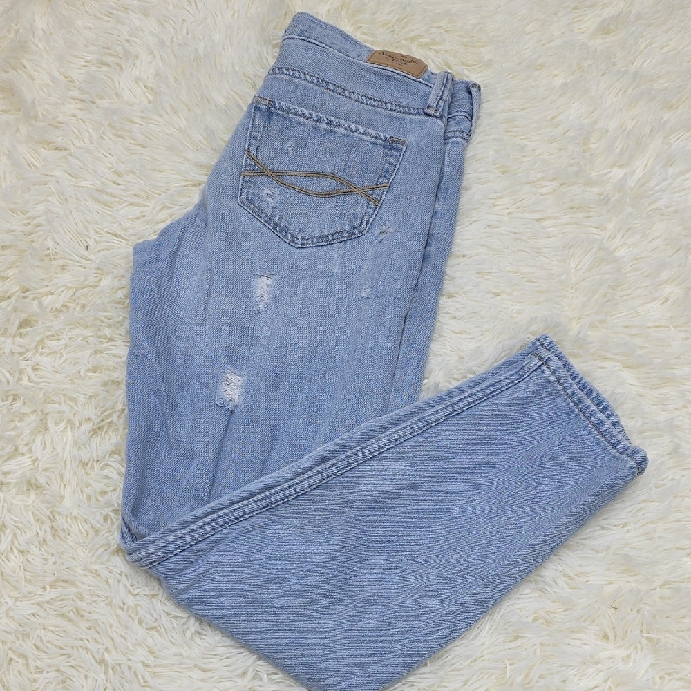 Abercrombie & Fitch 2010 Light Blue Ripped Jeans